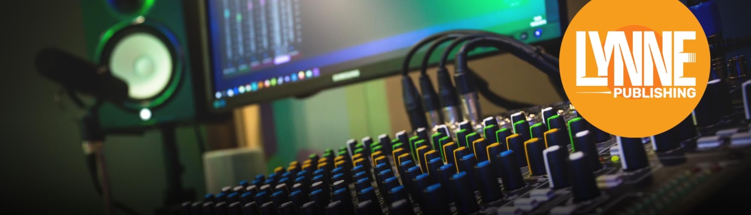 Mixing Desk Studio with LP Logo